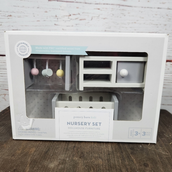 Pottery Barn Kids Other - Pottery Barn Kids Doll House Nursery Set 1:12 Size